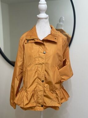 Hayden NWT Los Angeles Honey Ruffle Peplum Jacket Lightweight Size Medium